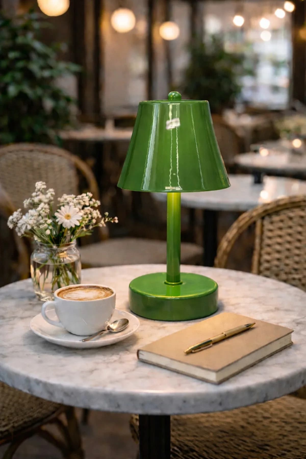 Zily Model Bordo Pilli Masa Lambası Cafe Salon Yatak Odası Proje Abajur