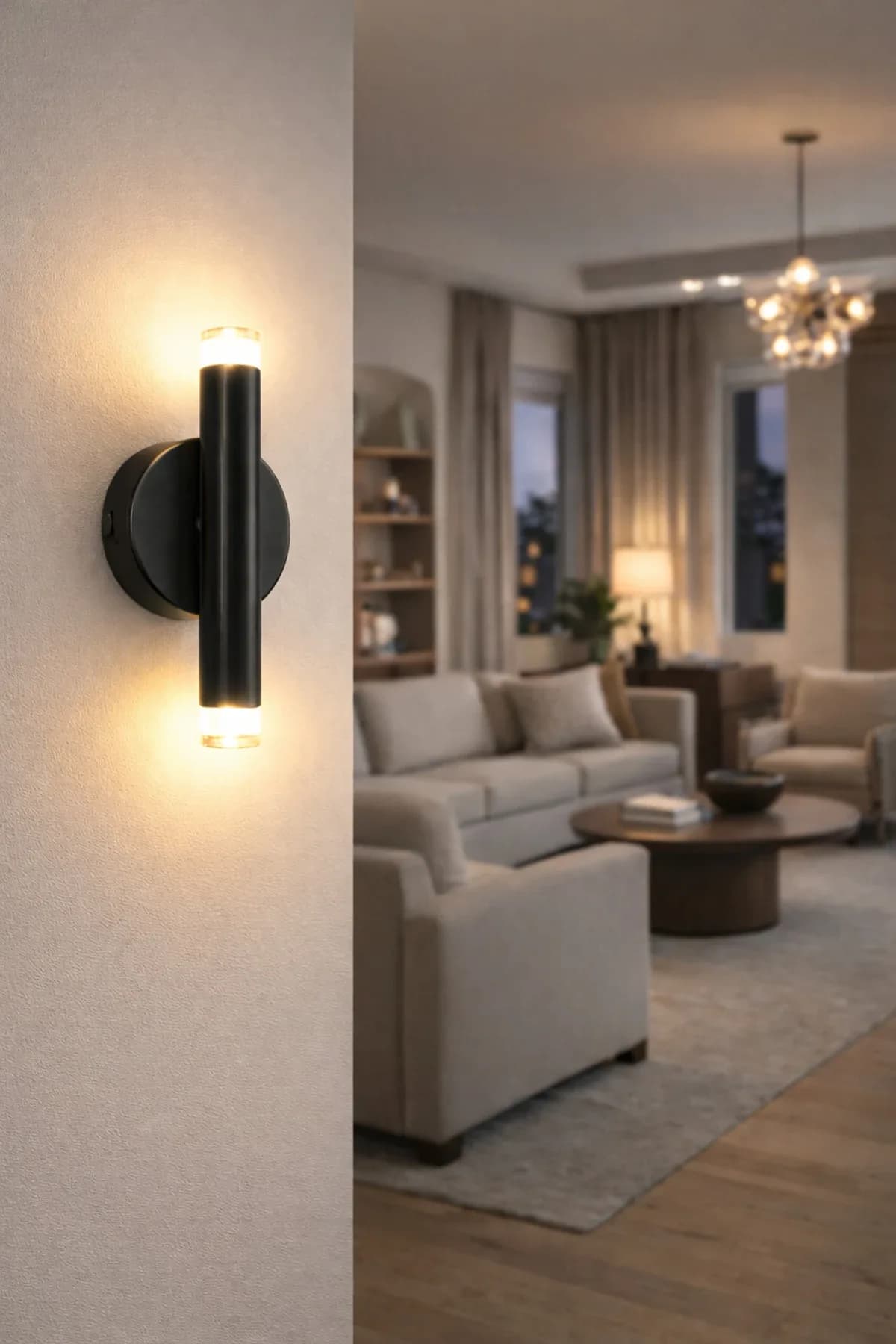Çift Taraflı Ledli Pilli Tak Çalıştır Salon Yatak Odası Cafe Tablo Pilli Aplik