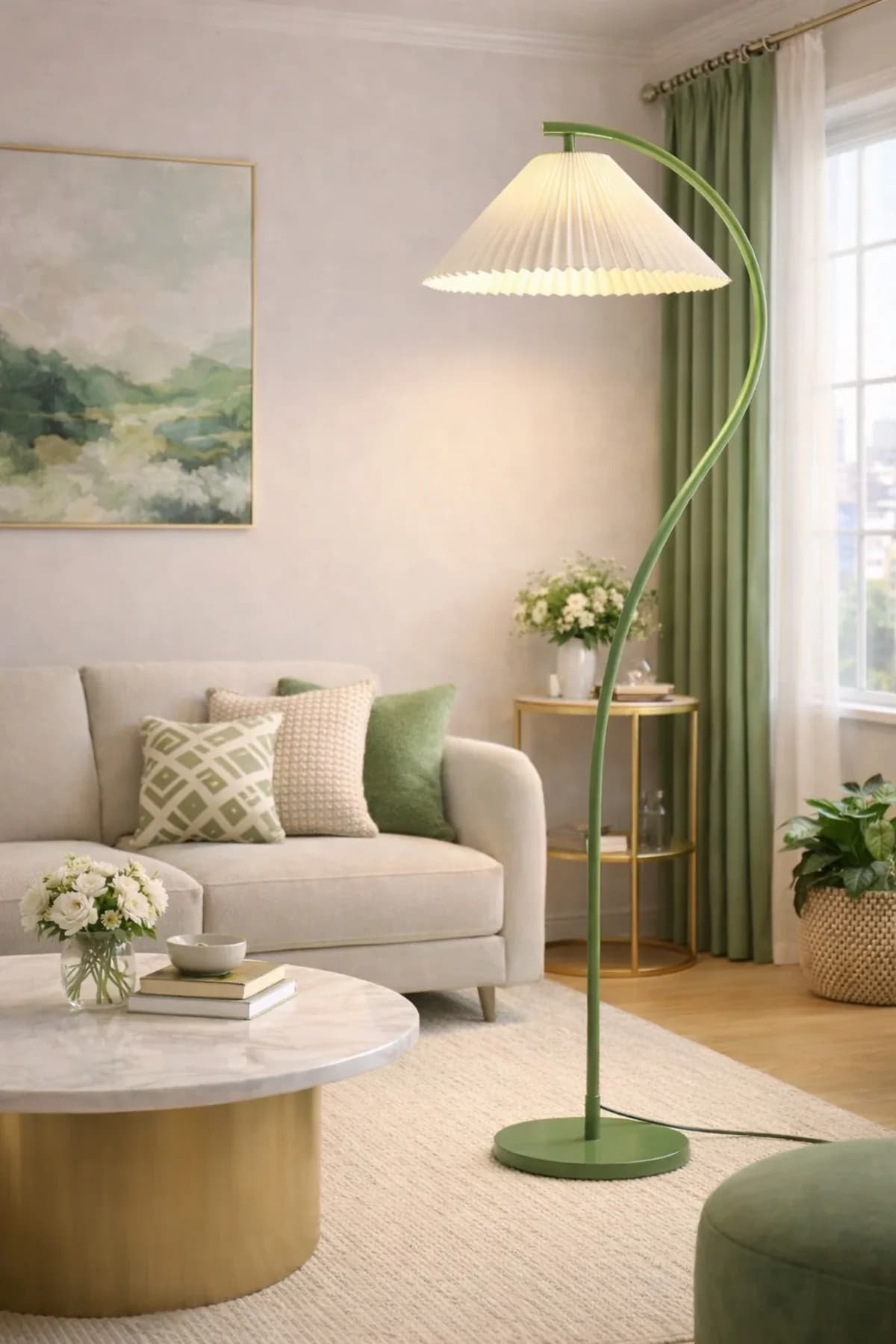 C Lambader Model Umbrella Şapkalı Abajur Salon Yatak Odası Salon Lüks Model