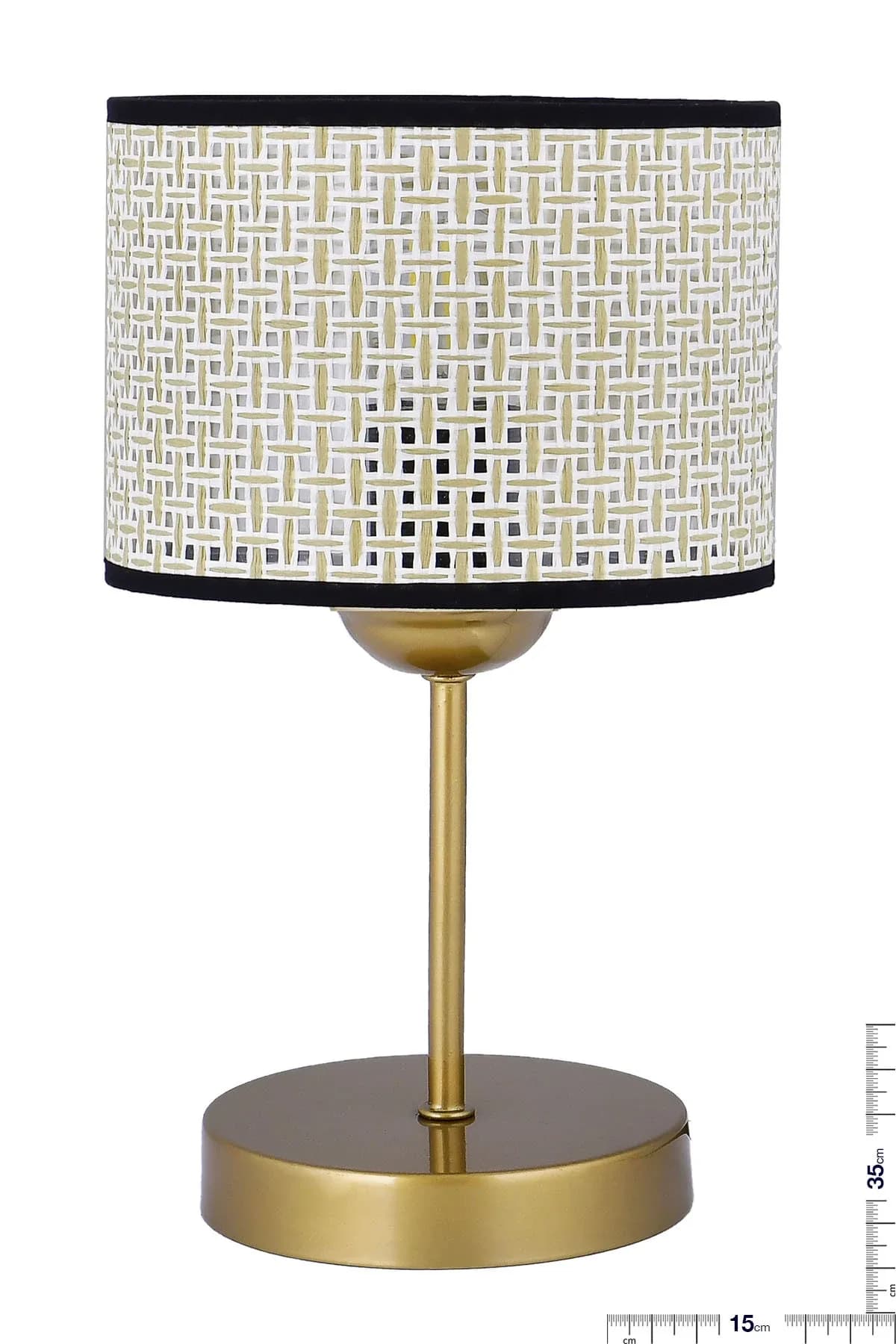 Eskitme Ayaklı Beyaz Hazeran Şapkalı Abajur 2 Adet Yatak Odası Salon