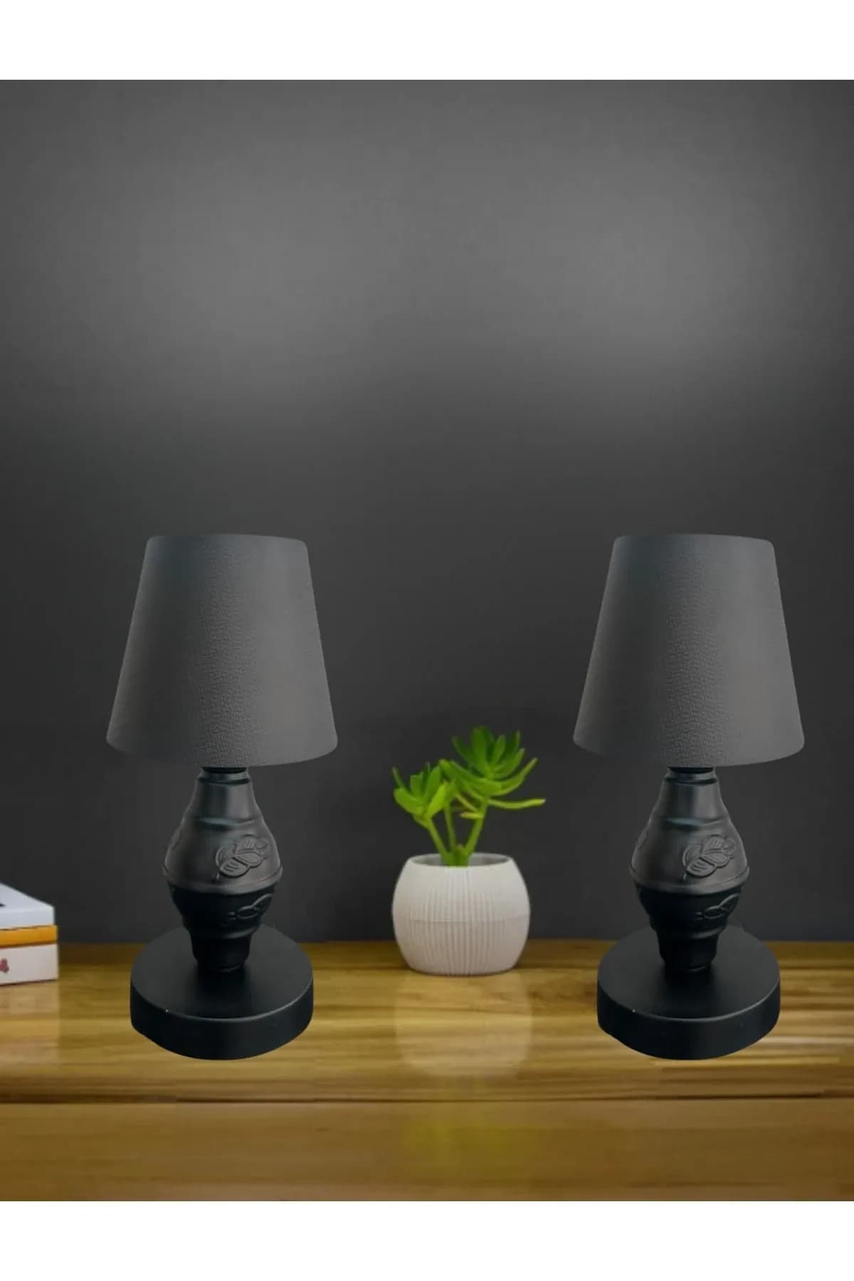 Özel Ikili Işlemeli Model Masa Lambası Abajur Yatak Odası Salon