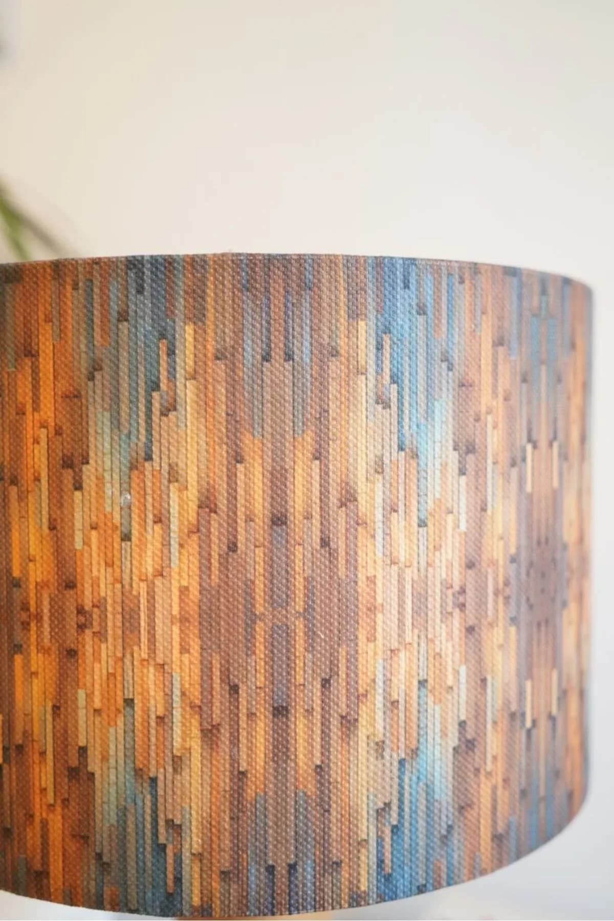 Ahşap Ayaklı Home Detaylı Silindir Masa Lambası Dekoratif Abajur Salon Yatak Odası