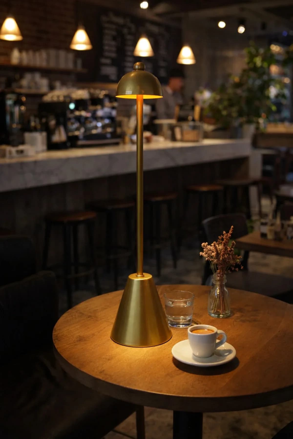 Pilli Vove Bordo Model Masa Lambası Cafe Yatak Odası Salon Abajur