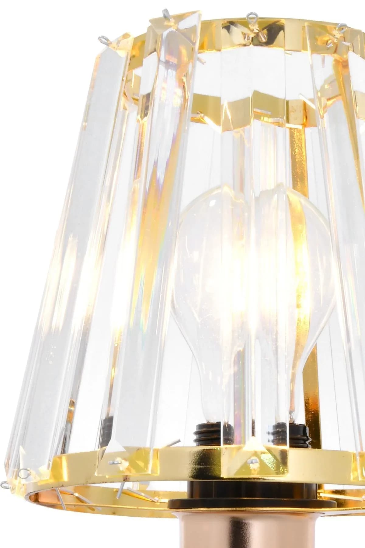 Lorenzo Model Gold Kaplamalı Taşlı Duvar Apliği Modern Aplik