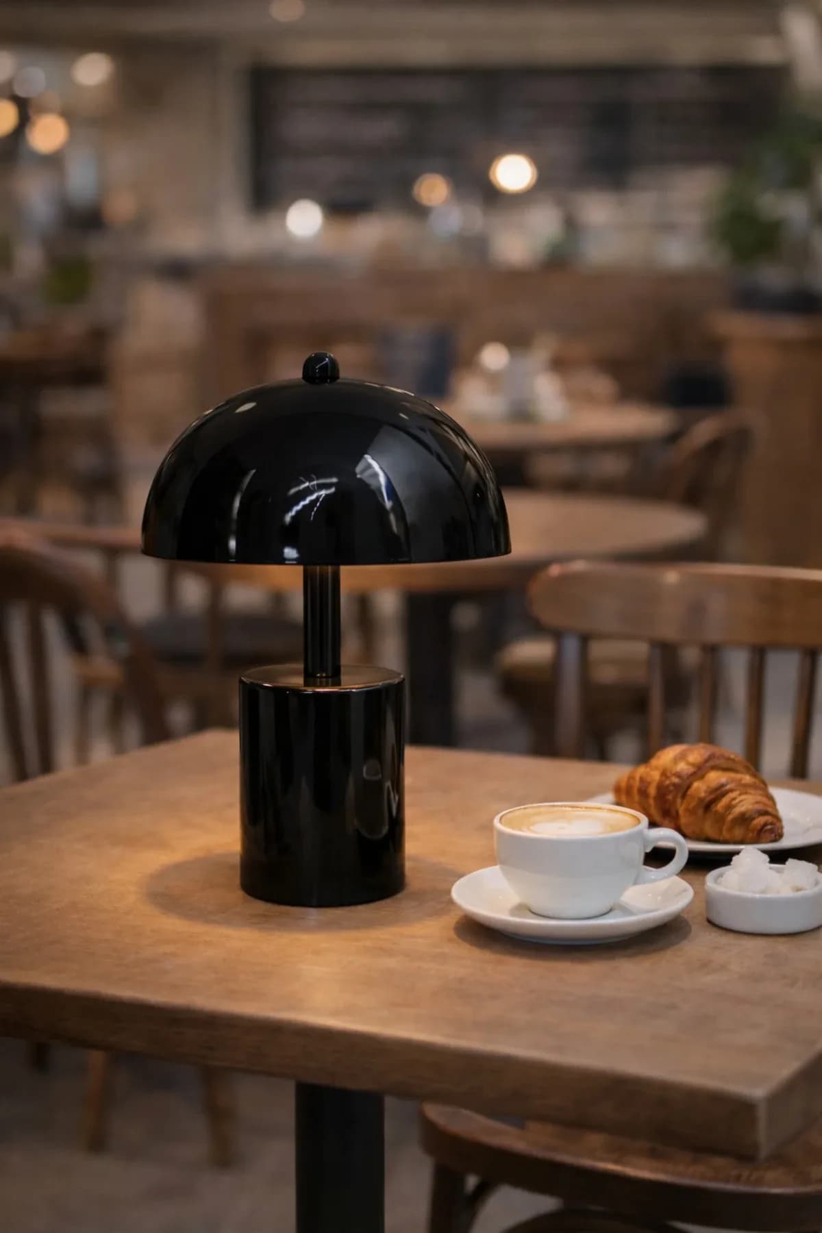 Orbit Bordo Model Pilli Masa Lambası Cafe Salon Yatak Odası Abajur