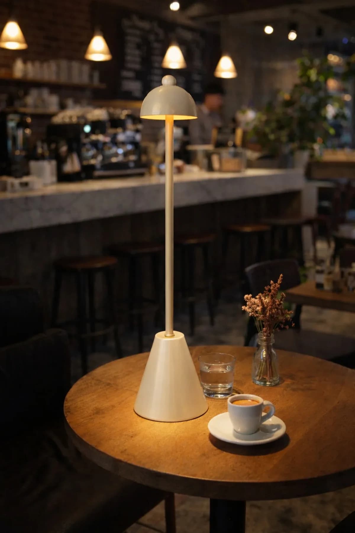 Pilli Vove Bordo Model Masa Lambası Cafe Yatak Odası Salon Abajur