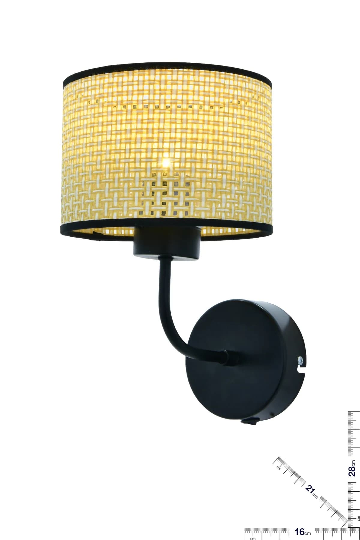 Hazeran Model Tekli Rattan Duvar Aplik